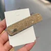 Épingles à cheveux vintage de luxe pour femmes et filles, strass brillants, frange à la mode, clips bb, barrettes, accessoires pour couvre chef