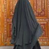 Eid mousseline de soie gris noir blanc Khimar Abaya dubaï luxe Islam musulman Hijab robes pour femmes Jilbab Kebaya Niqab Musulmane Femme Eid mousseline de soie gris noir blanc Khimar Abaya dubaï luxe Islam musulman Hijab robes pour femmes Jilbab Kebaya Niqab Musulmane Femme