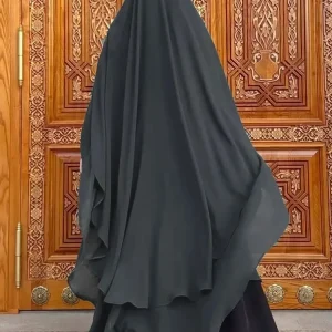 Eid mousseline de soie gris noir blanc Khimar Abaya dubaï luxe Islam musulman Hijab robes pour femmes Jilbab Kebaya Niqab Musulmane Femme Eid mousseline de soie gris noir blanc Khimar Abaya dubaï luxe Islam musulman Hijab robes pour femmes Jilbab Kebaya Niqab Musulmane Femme