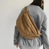 sacs de taille tendance pour femmes, sacs de taille en toile pour téléphone, sacs de ceinture hip hop de rue, sac de poitrine à bandoulière unisexe de grande capacité