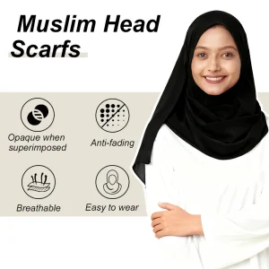 Écharpe Hijab longue en mousseline de soie froissée de qualité supérieure pour femmes, foulards musulmans très doux Écharpe Hijab longue en mousseline de soie froissée de qualité supérieure pour femmes, foulards musulmans très doux