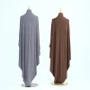 jersey coton khimar femmes musulmanes longue hijab écharpe eid djellaba ramadan islam vêtements prière vêtement burqa niqab abaya robe nouveau