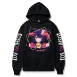 Hosh37Ai Graphic Printed Hoodies for Men and Women, Anime Hooded, Okr No Ko Clothes, Casual At Hoodies, Classic Sweatshirt, Harajuku Streetwear