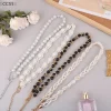 maveraCC55 ChaveiroElegant femmes perle ceinture taille chaîne élastique boucle perle chaîne ceinture femme vêtements accessoires