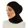bonnet hijab à tube long ethnique extensible, foulard respirant pour femmes, bonnet hijab doux avec couverture complète du cou