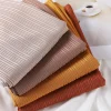 Jersey côtelé Hijab musulman plaine écharpe crêpe Hijab écharpe doux châles islamiques enveloppes bandeau Voile Femme Musulman
