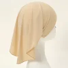 sous écharpe tube en chanvre cristal pour femme, hijab intérieur musulman, casquettes élastiques, chapeau astronomique, petite écharpe, 42x20cm, haute commande