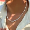 Collier ras du cou en perles vintage pour femme, bijoux de tempérament perlés élégants, nouvelle mode, simple, 216.239., fête de mariage