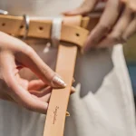 Maden-Ceinture Fine en Cuir de Vache group pour Femme, Petite Ceinture Simple, Double Anneau Décoratif, Tannage bobines al Rétro, Première Couche