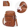 petit sac rétro en cuir souple pour femmes, sacoche à bandoulière en pu, sac à main, portefeuille pour téléphone portable