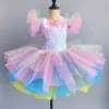 tutu de ballet professionnel classique à paillettes pour adultes et enfants, costume de ballet du lac des cygnes, crêpes, ballerine, robe de danse de fête pour filles et femmes