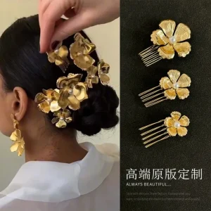 Peigne à cheveux de luxe en perles de Style français, pince à cheveux Noble de luxe, accessoire de cheveux élégant et à la mode pour femmes