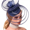 voile maille fascinator thé chapeau élégant femmes derby fête casque course événement casque avec bandeau mariée mariage chapeau casquette