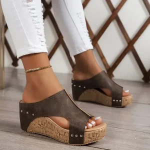 Femmes sandales femmes luxe sandales décontractées romain bout ouvert plate-forme sandales de créateur 2025 nouveau été femmes rétro chaussures à semelles compensées