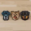 broches mignonnes pour chiens de compagnie, broches d'insigne d'animaux de dessin animé pour vêtements, épingle en émail, badges pour femmes, accessoires de bijoux, cadeaux pour amis