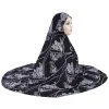 extra grande taille doux imprimé xxxl musulman prier hijab amira tirer sur foulard islamique foulard