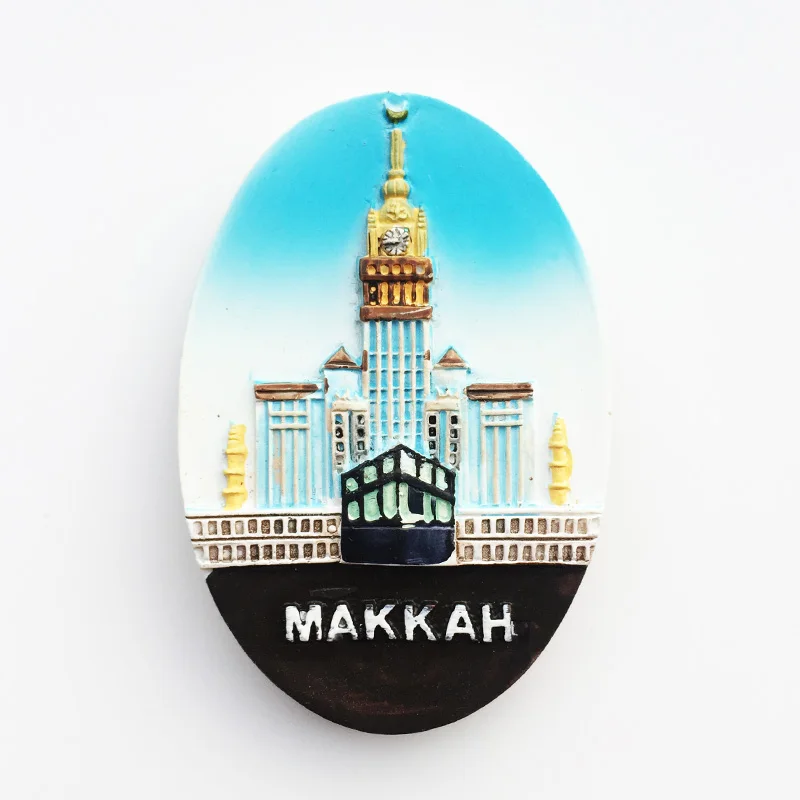 Aimants de réfrigérateur de voyage, arabie saoudite, la ville sainte Makkah, Souvenirs touristiques, autocollants pour réfrigérateur, décoration de maison, cadeaux de mariage Aimants de réfrigérateur de voyage, arabie saoudite, la ville sainte Makkah, Souvenirs touristiques, autocollants pour réfrigérateur, décoration de maison, cadeaux de mariage