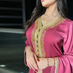 Eid Satin Abaya dubaï Jalabiya Robe musulmane turquie Islam Robe Longue Djelaba Femme Musulman robes pour femmes caftan Marocain