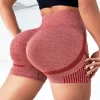 leggings de yoga europe et États unis sans couture haute élastique taille haute séchage rapide loisirs sport vêtements de yoga shorts pour femmes