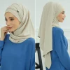 Bonnets Hijab intérieurs pratiques, sous-écharpe musulmane, Bonnet à la mode pour femmes, doux, élastique, respirant, décontracté