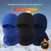 Écharpe épaisse protection des oreilles col polaire chapeau cagoule bonnet chapeau hommes casquette d'hiver hiver masque facial pull casquette bonnets chapeau