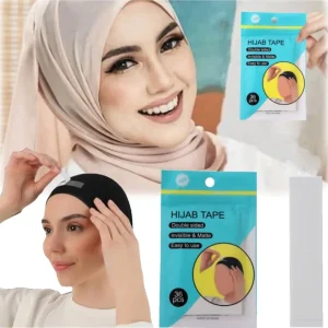 36 pièces/sac Double face Hijab bande mode beauté bande corps clair fort Transparent tissu ruban adhésif accessoires de vêtement