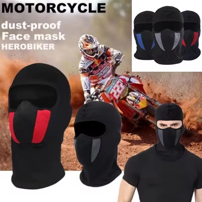 masque facial respirant pour femmes, cagoule de moto complète pour hommes et femmes, cyclisme, sport, anti poussière, coupe vent, écharpe, couvre chef