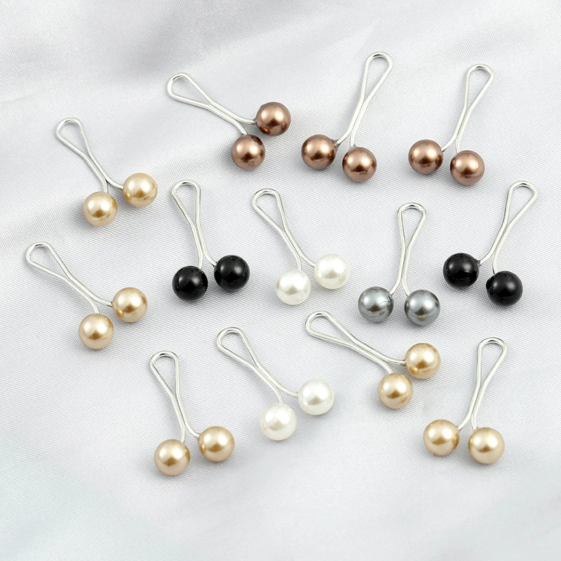 12 pièces multicolore foulard perle broches Clips broches Hijab écharpe Clips musulman arabe châle islamique accessoires femmes bijoux nouveau