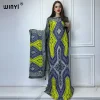 WINYI-Abaya pour femmes musulmanes, robe africaine dubaï, col ras du cou, kaftan imprimé, robe maxi élégante WINYI-Abaya pour femmes musulmanes, robe africaine dubaï, col ras du cou, kaftan imprimé, robe maxi élégante