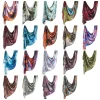 nouveau style malaisien plaine froissé satin mousseline de soie hijabs pour les femmes en satin dubaï koweïtien ruban de satin ombre vela aquarelle hijab