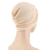 casquettes turban respirantes de couleur unie pour femmes, enveloppes de tête élastiques, bonnet musulman prêt à porter, casquette hijab, nouvelle collection 2023