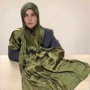 Premium malaisie Satin Tudung Hijab voile islamique foulard froissé couleur unie Satin crêpe écharpe femmes musulmanes châle enveloppement