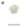 applique tête de rose en satin, décalcomanie en satin, artisanat cousu à la main, accessoires de décoration de mariage, bricolage