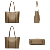 sac messager monochromatique de grande capacité pour femme, sac à main pour documents, sac initié en pu, simple, luxe, femme, nouveau, automne, e27