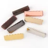 50 pièces argent/or clair/or/or rose/gunmetal/bronze/cuivre embouts de boucle de ceinture ceinture en métal 40mm extrémités de ceinture coton 1.5 ''toiles