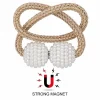 1/2 pièces perle magnétique rideau pince porte rideau cravate boucle clips suspendus boule boucle cravate arrière rideau décor accessoires
