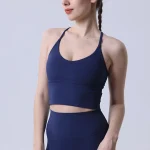 Soutien-gorge de sport antichoc, sangle arrière croisée, goutte d&rsquo;eau, écharpe Sexy, respirant, exercice de course, gilet de Yoga, 2025 🎽 🚶🏻