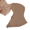foulard hijab en mousseline de soie 2 en 1, couleur unie, de haute qualité, avec ensemble niqab, foulard instantané et sous le capuchon pour femme musulmane, nouvelle collection