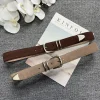 Ceinture fine en cuir véritable pour femmes, avec décor de boucle argentée, à la mode et polyvalente pour les jeans en denim, conception sans poche