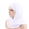 nouveau hijabs instantanés avec capuchon plaine hijabs pour femmes voile musulman islamique hijab casquette bonnet écharpe sous écharpe casquettes couverture bandeau