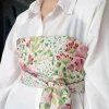 ceinture japonaise haori kimono entremiobi, tissu jacquard de brocart réglable, ceinture de chemise, décoration de robe, ceintures de smoking enveloppées sur la poitrine