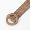ceinture tressée en paille pour femmes, nouvelle collection d'été tissée en paille pp, style plage, large ceinture élastique, robe boho, ceinture décorative pour vacances