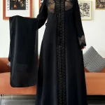 Nouvelles femmes robe élégante en mousseline de soie Abaya ouvert avec fermeture éclair femmes musulmanes robe vêtements islamiques Cardigan Abaya femmes robe musulmane