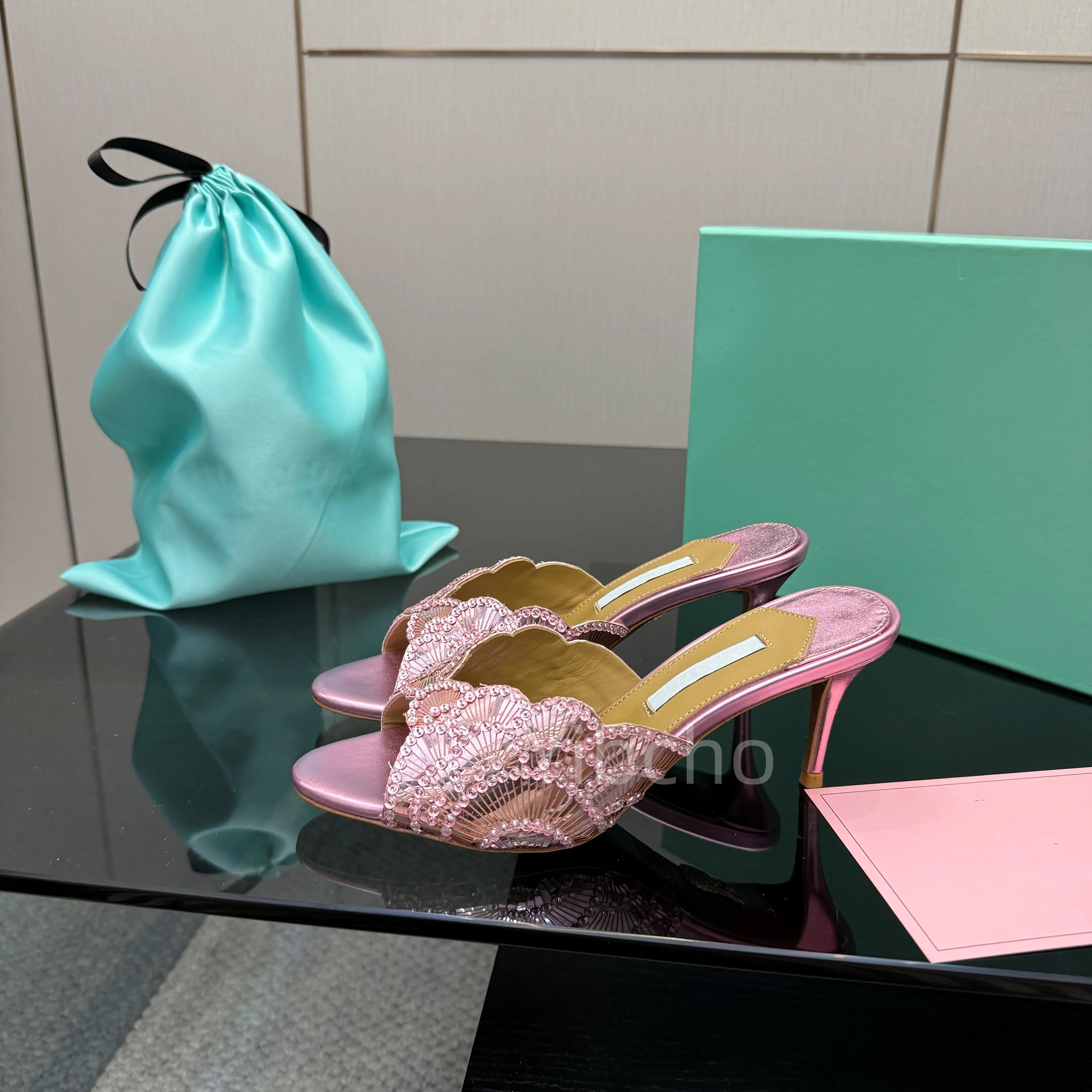 Sandales à bouche de poisson pour femmes, nouveau Style tendance, élégantes, Sexy, paillettes scintillantes, talons fins, chaussures de fête
