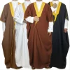 Robe de remise de diplôme académique – Robe Abaya arabe conservatrice avec capuche, cape de cérémonie formelle pour les événements discours