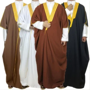 Robe de remise de diplôme académique – Robe Abaya arabe conservatrice avec capuche, cape de cérémonie formelle pour les événements discours