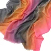 châle en coton hijab modal musulman de grande taille pour femmes, écharpe aquarelle dégradée, foulard de protection solaire, turban islamique, bandeau ramadan