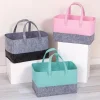 Sac à main fourre-tout en feutre Colorblock à usage quotidien, sac de courses pliable de grande capacité avec poignée, sac cadeau organisateur pour femmes