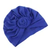 femmes bandeau inde chapeau hijabs casquette dames turban bonnet couleur unie haut en coton noeud intérieur hijab casquettes africain torsion bandeau