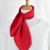 rouge 100% foulard en soie naturelle petites femmes foulard de cou de luxe vraie soie 50*50 carré hijab foulards dames printemps automne